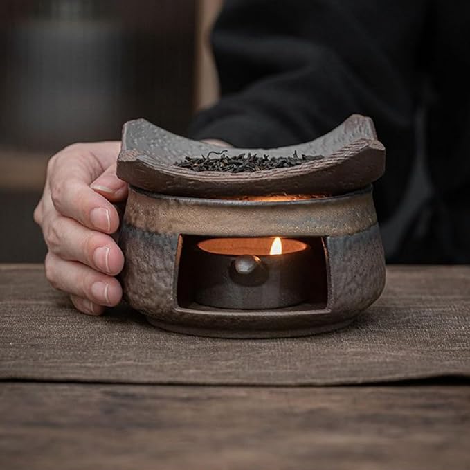 Cedar and Zen Burner,Ceramic Aromatherapy Diffuser,Essential Oil Burner,for Home Fragrance,Meditation,Relaxation & Bedroom Decor (1 Pcs)
