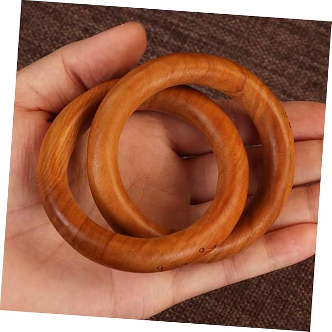 SOLUSTRE Zelkova Wood Chain Link Decor Rustic Wood Knot Ornament for Minimalist Home Art for Bedroom and Living Room Decor