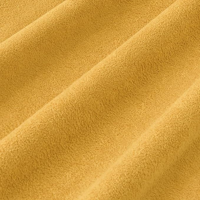 Kevin Textile Waterproof Decorative Pillow Covers Yellow 24x24 Inch Pack of 2 Soft Boucle Textured Euro Pillowcases Elegant Accent Pillows for Couch Sofa Chair Bed Home Decor Indoor Outdoor