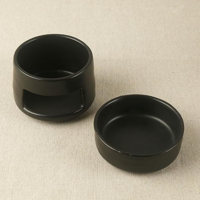 Ceramic Essential Oil Burner Tealight Candle Holder Decorative Aroma Diffuser Separable White