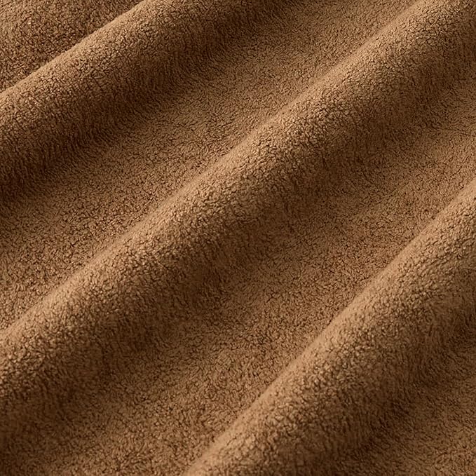 Kevin Textile Waterproof Decorative Pillow Covers Brown 24x24 Inch Pack of 2 Soft Boucle Textured Euro Pillowcases Elegant Accent Pillows for Couch Sofa Chair Bed Home Decor Indoor Outdoor