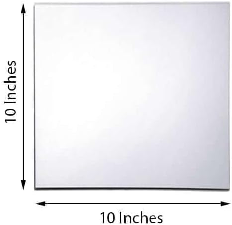 Efavormart 10" Square Glass Mirror Wedding Party Table Decorations Centerpieces - 6 PCS