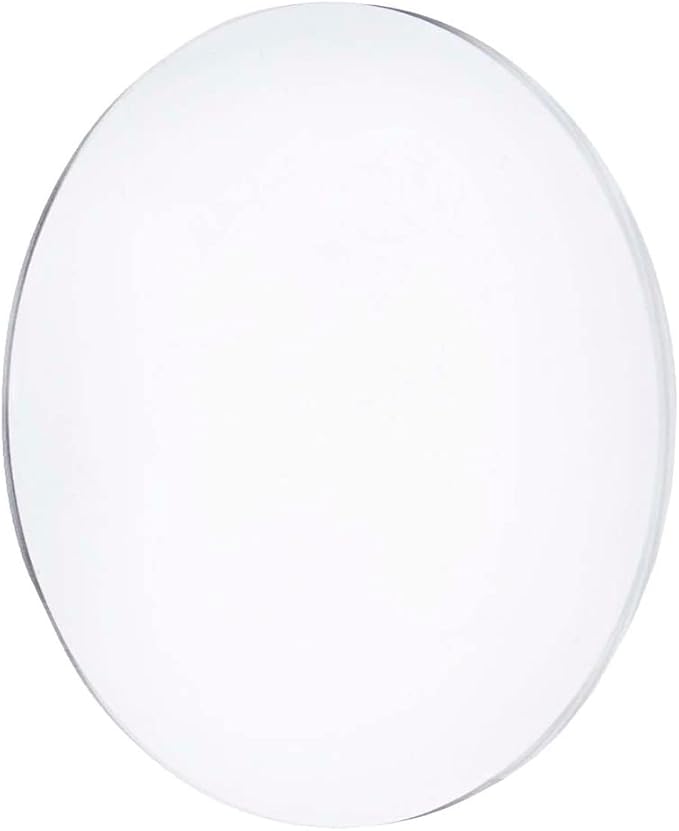 Marketing Holders Acrylic Round Sheet 6 Inch Clear Circle Flat for DIY Crafts 1/8" Thick Wall Safer Light Weight Plastic Center Piece Wedding Events