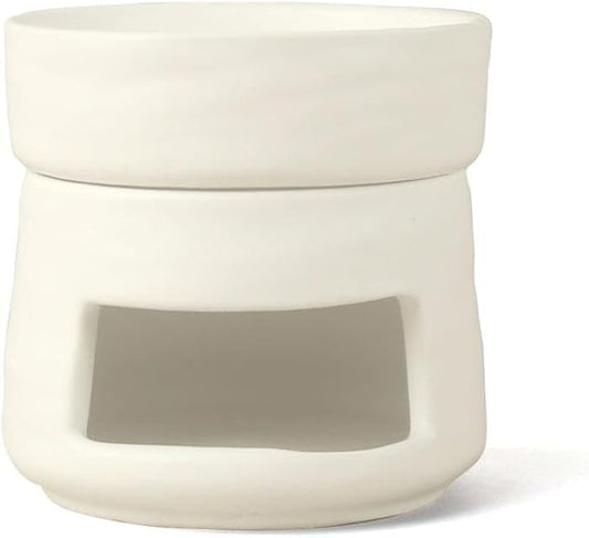 Ceramic Essential Oil Burner Tealight Candle Holder Decorative Aroma Diffuser Separable White