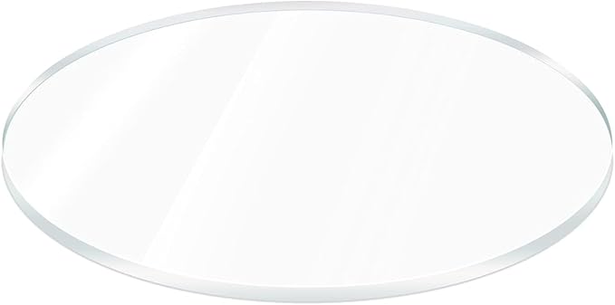 Acrylic Round Sheet 24" Clear Circle 1/8" Thick Flat for DIY Crafts Wall Safer Than Glass Light Weight Plastic Center Piece Wedding Events by Marketing Holders
