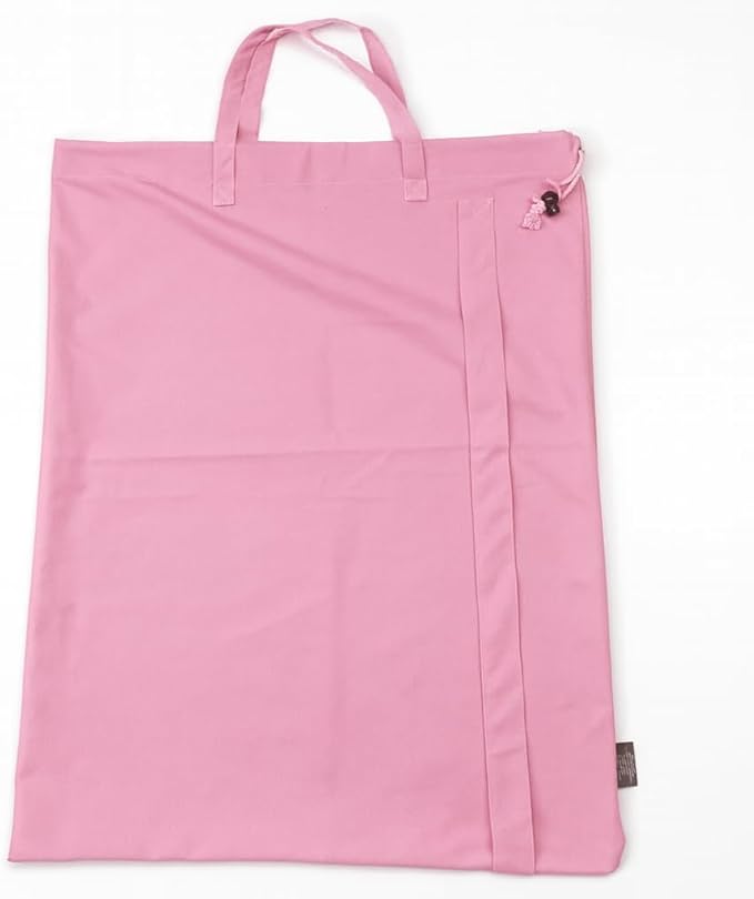 LFH Home Large Premium Cotton Canvas Laundry Bag with Drawstring and Handles Heavy Duty, Multi-Use, Washable for Home, Travel, College or Storage 24x36 (Pack of 2)-Pink