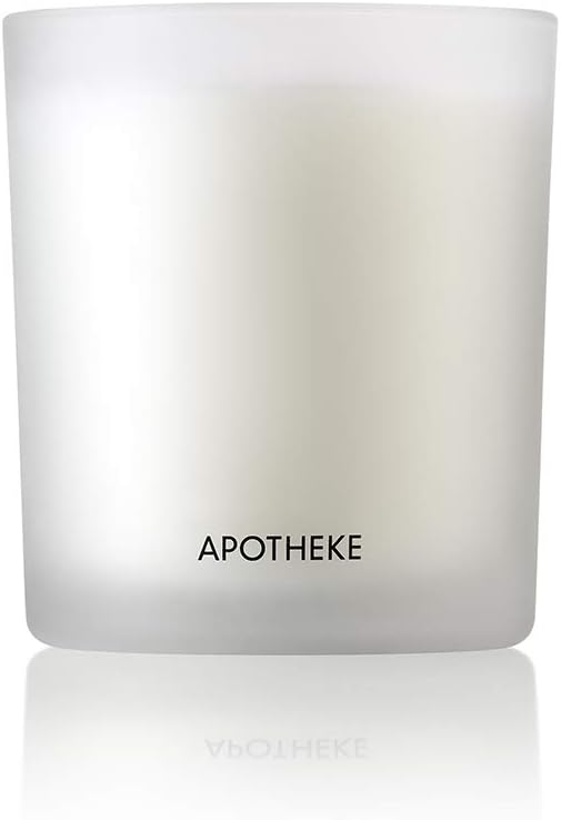 Apotheke Signature Scented Candles for Home, Sea Salt Grapefruit - 10.5 oz - Soy Wax, Non Toxic, Large Jar White - Luxury Candle Gifts for Women & Men - Pepper, Dew Drops, and Tarragon