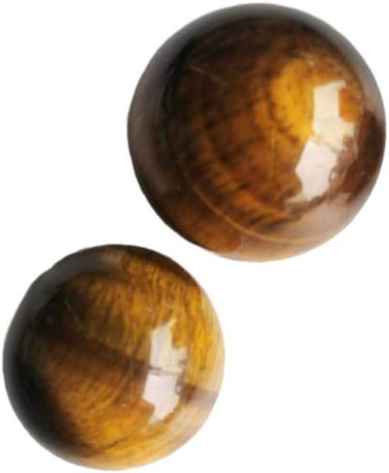 Natural Tiger's Eye Healing Crystal Gemstone Sphere Ball for Reiki Balancing Meditation Energy Home and Office Decoration (4-4.5cm, Tiger's Eye)