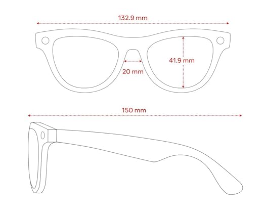 Ray-Ban Meta (Gen 1) Skyler, Shiny Black | Smart AI Glasses for Men, Women — 12 MP Camera, Open-Ear Speakers for Audio, Video Recording, Bluetooth — Transitions® Cerulean Blue — Wearable Technology