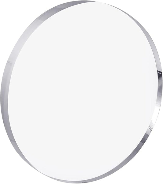 CiaoHER 1in Thickness 12in Diameter Acrylic Disc Display Block Clear Polished Round Pedestal Stand Riser 12" x 12" x 1", 1 Pack