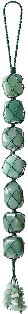 Home Decor Hanging Ornaments - Green Aventurine Gemstone Set for Feng Shui and Reiki