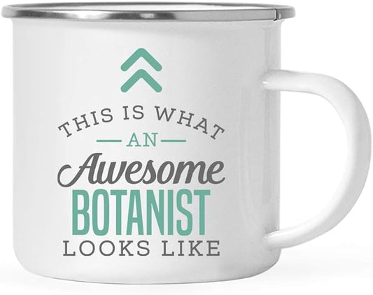 Andaz Press 11oz. Stainless Steel Campfire Coffee Mug Gift, This is What an Awesome Botanist Looks Like, 1-Pack, Birthday Gift Ideas Coworker Him Her, Includes Gift Box