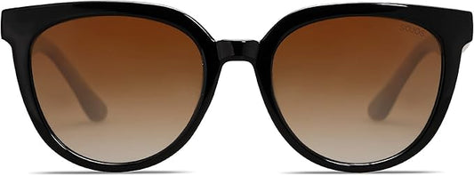 SOJOS Trendy Cat Eye Round Polarized Sunglasses for Women Fashion UV Protection Sunnies Sunglasses SJ2175