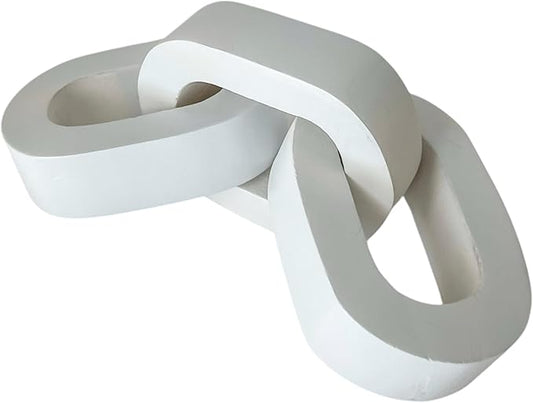 Wooden Knot White Minimalist Coffee Table Decor - Living Room, Console, Side, Book Console