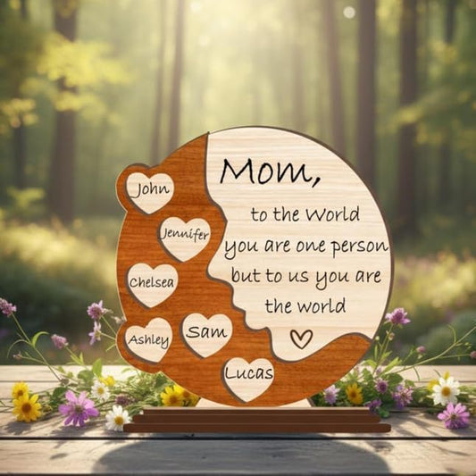 Personalized 3D Mother’S Day Laser-Cut Sign, Custom Mom Or Nana Name Display With Kids’ Names, Home Wall Decoration, Unique Digital File For Crafting Meaningful Gifts Doorsign_281125_SR6_13