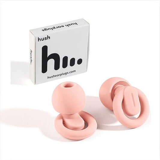 Reusable Noise-Reducing Earplugs for Sleep, Sensory Relief, 21dB - 1 Pair, Pink