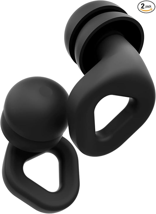 Zenz Unwind Pro Ear Plugs for Sleeping Noise Reduction – Soft Silicone Reusable Earplugs for Sleep, Focus & Work – 35dB Noise Reduction with Storage Case – XS/S/M/L Eartips (Onyx Black, One Size)