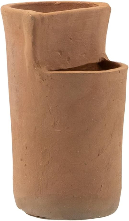 Foreside Home & Garden Natural Terracotta Multi Level Decorative Vase