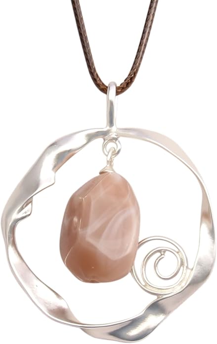 Leather Necklace for Women Boho Choker Necklace Long Cord Leather Pendant Bohemian Neckalce Vintage Alloy Pendant Leather Rope Necklace Wooden Necklaces for Women