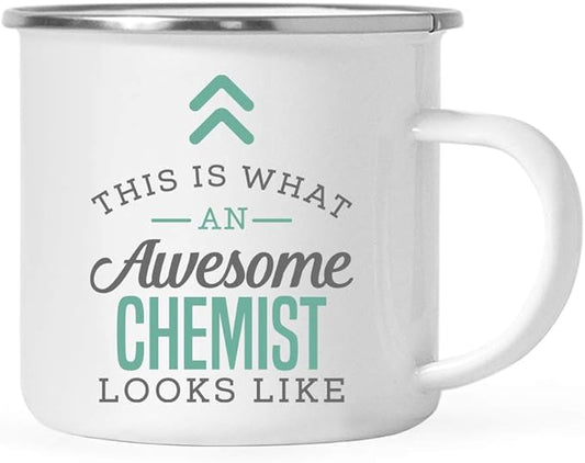 Andaz Press 11oz. Stainless Steel Campfire Coffee Mug Gift, This is What an Awesome Chemist Looks Like, 1-Pack, Birthday Gift Ideas Coworker Him Her, Includes Gift Box
