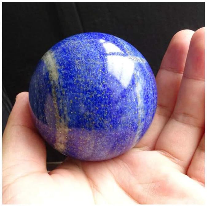 Lapis Lazuli Healing Crystal Quartz Sphere Ball Natural Stone for Reiki Balancing Meditation Energy Home and Office Decoration 50mm (5cm, Lapis Lazuli)