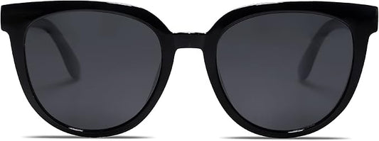 SOJOS Trendy Cat Eye Round Polarized Sunglasses for Women Fashion UV Protection Sunnies Sunglasses SJ2175