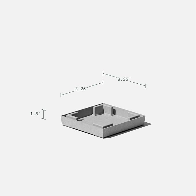 Veradek V-Resin Indoor/Outdoor Taper Planter (Gray, 26 inch - 2 Pack with 2 Saucer Trays)