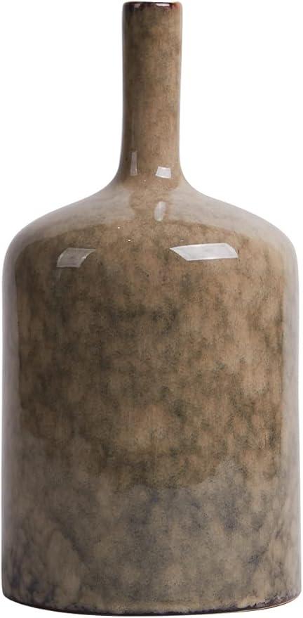 HAUCOZE Ceramic Decorative Vase Modern Decor Statue Table Centerpiece Sculpture Gifts 8.0inch