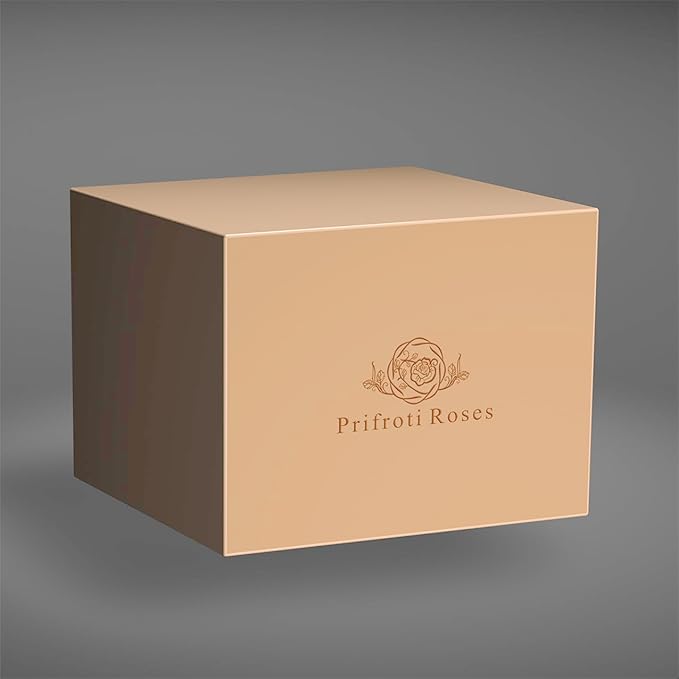 47 Flowers in a Luxury Suede Box, Birthday Gifts for Women, Preserved Flowers, Mothers Day Roses Gift for Mom, Pure White