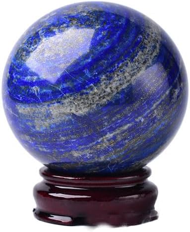 Lapis Lazuli Healing Crystal Quartz Sphere Ball Natural Stone for Reiki Balancing Meditation Energy Home and Office Decoration 50mm (5cm, Lapis Lazuli)