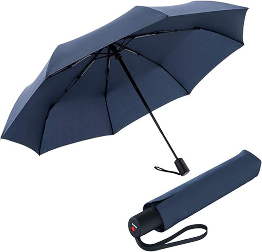 Knirps A.200 Medium Duomatic Windproof Umbrella for Adults – Automatic Open Close 38.5" Canopy, Travel Case Included
