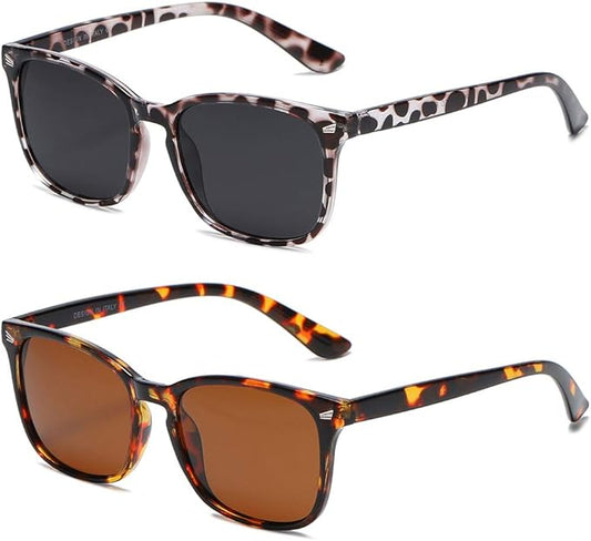 DUSHINE Polarized Sunglasses for Women Classic Retro Style UV400 Protection