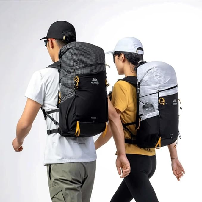 AONIJIE 30L Large Multipurpose Backpack for Travel, Hiking, Commuting, Sports & Work - Durable, Lightweight Daypack (Black)
