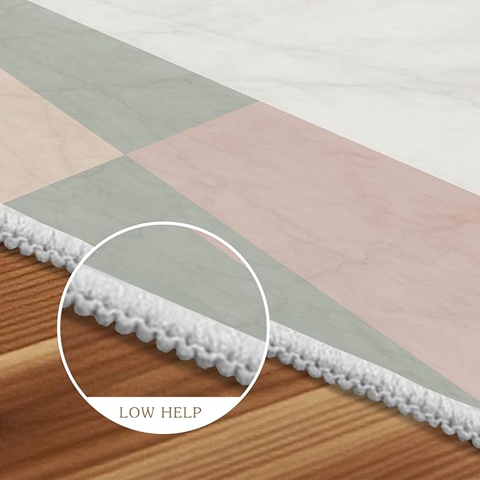 Modern Marble Rug - 5x7 Area Rugs, Minimalist Marble Rug, Abstract Luxury Bedroom Rugs, Washable & Non Slip Carpet Home Decor