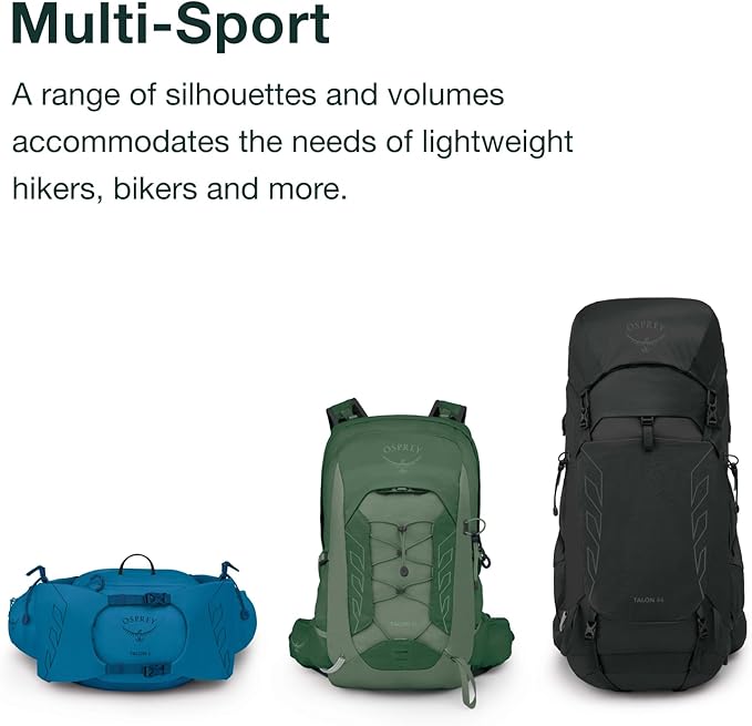 Osprey Talon 26L Men's Lightweight Hiking Backpack - Daypack for Travel & Camping, Frosty Mint Green/Night Shift