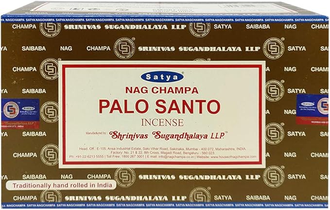 Palo Santo Incense Sticks and Incense Stick Holder Bundle Insence Insense Satya