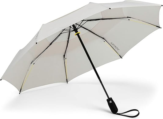 ShedRain Vortex V2 Automatic Compact Folding Windproof Travel Umbrella – Rain & Windproof Vented Double Canopy – Protect from Rain, Sun & Wind - Wind Tunnel Tested to 75 mph