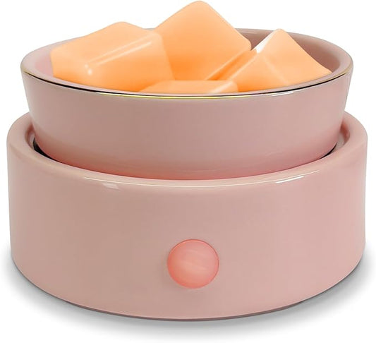 Bobolyn Candle Warmer for Scented Wax Melts 4-in-1 Electric Ceramic Candle Burner for Scented Wax Cubes Fragrance Melter for Home Office Bedroom Gift & Decor
