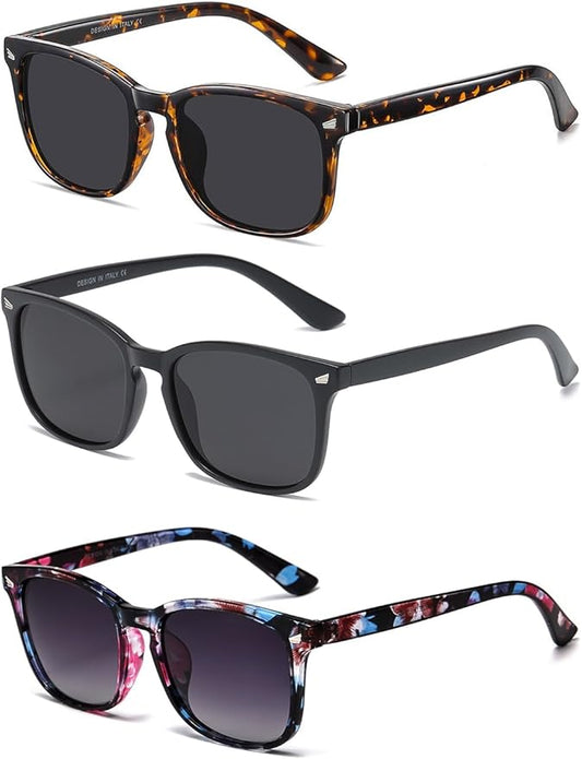 DUSHINE Polarized Sunglasses for Women Classic Retro Style UV400 Protection