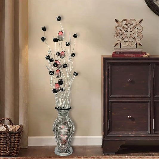Nordic Modern Flower Floor Lamp Fashion Art Living Room Sofa Bedroom Wedding LED Originality Decorative Standing Light (Style 24)