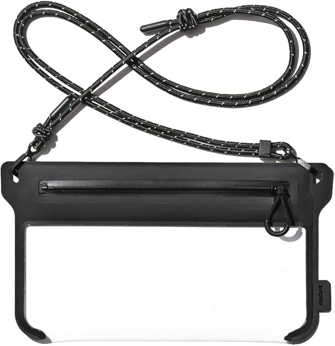 bitplay AquaSeal Lite- Universal Waterproof Phone Pouch/Dry Bag with Adjustable Strap Black