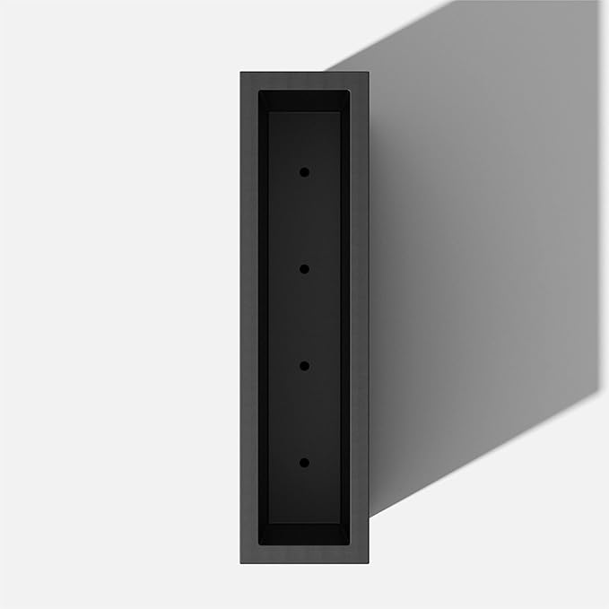 Veradek Block Series Span Plastic Planter - Tall Rectangular Planter for Indoor or Outdoor Patio/Porch | Durable All-Weather with Removable Insert Bucket | Modern Design for Plants, Flowers, Garden