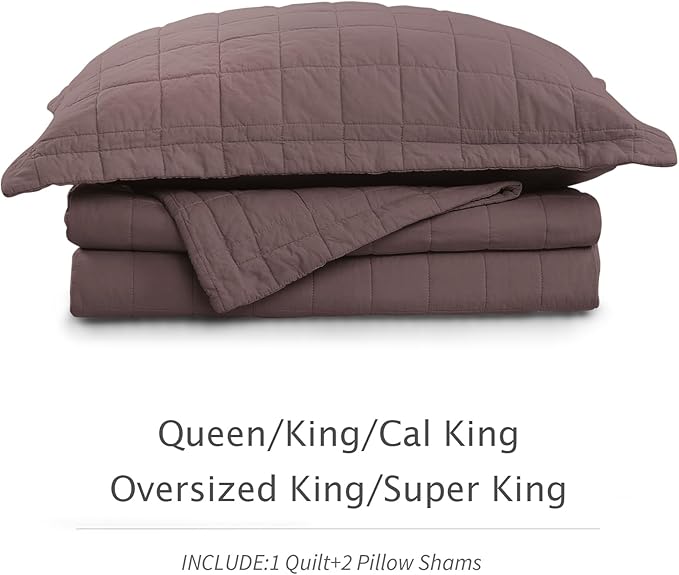 100% Cotton Quilt Sets Super King Size - Soft Lightweight Quilt Bedding Set for Bedroom Decor-Bedspread in Geometric Pattern with 2 Pillow Shams for All Season, 120x128 inches