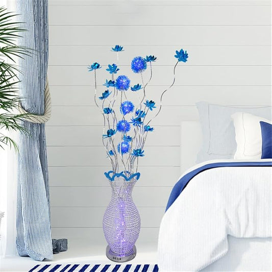 Nordic Modern Flower Floor Lamp Fashion Art Living Room Sofa Bedroom Wedding LED Originality Decorative Standing Light (Style 13)