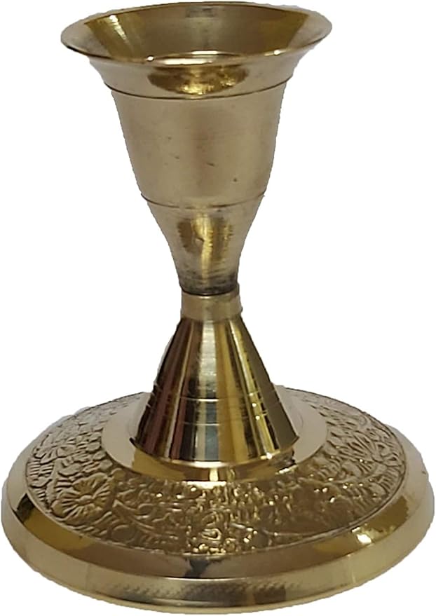 Brass Candle Stand Living Room Candlestick Holder for Table Candle Holders Candle Holder Stand Metal Pillar Wedding Gift Centerpiece Candle Holders (2.5 inches)