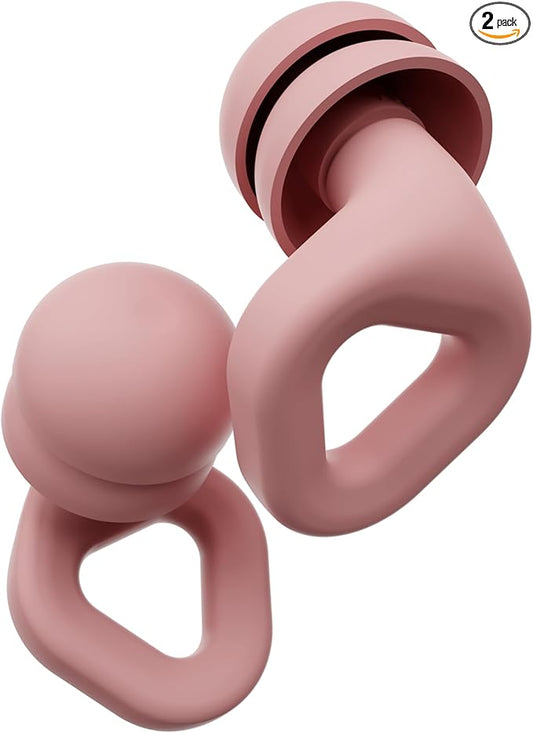Zenz Unwind Pro Ear Plugs for Sleeping Noise Reduction – Soft Silicone Reusable Earplugs for Sleep, Focus & Work – 35dB Noise Reduction with Storage Case – XS/S/M/L Eartips (Mystic Pink, One Size)