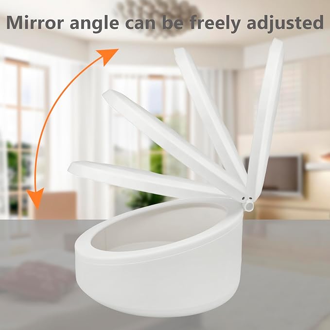 LED Makeup Mirror with Storage, 10X /1X Magnifying Vanity Mirror with 3 Types of Light, 66 LED Vanity Mirror with Lights,3-in-1 Deskop Storage Mirror,Travel Makep Mirror (White)