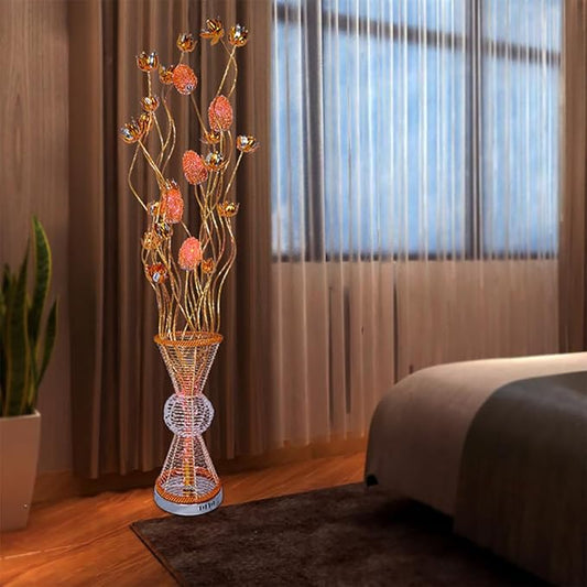 Nordic Modern Flower Floor Lamp Fashion Art Living Room Sofa Bedroom Wedding LED Originality Decorative Standing Light (Style 22)