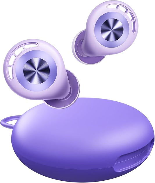 Ear Plugs for Sleeping 50dB Earplugs Noise Cancelling Ear Plugs for Noise Reduction Concerts Soft Reusable Silicone Earplugs for Snoring Side Sleepers Shooting Airplanes with 7 Eartips Case Blue