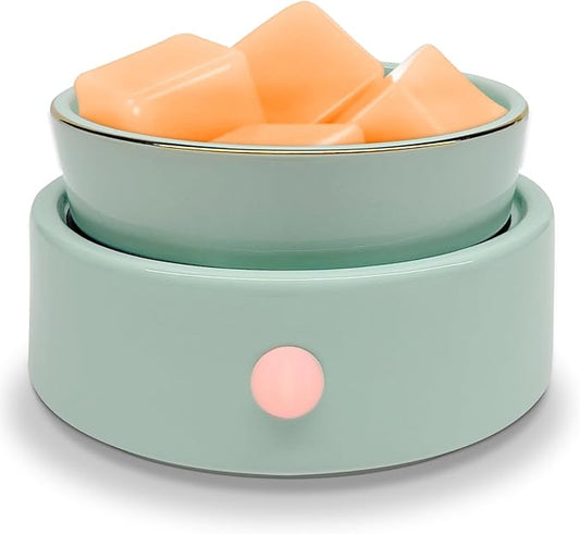 Electric Wax Melt Candle Warmer - 4-in-1 Essential Oil Candle Burner Ceramic Fragrance Warmer for Scented Wax Tarts Candle Jars Essential Oils Home Office Bedroom Gift Decor